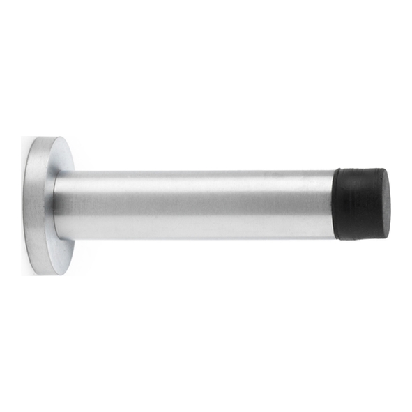 AW616SC • Satin Chrome • Alexander & Wilks Cylinder Projection Door Stop on Rose